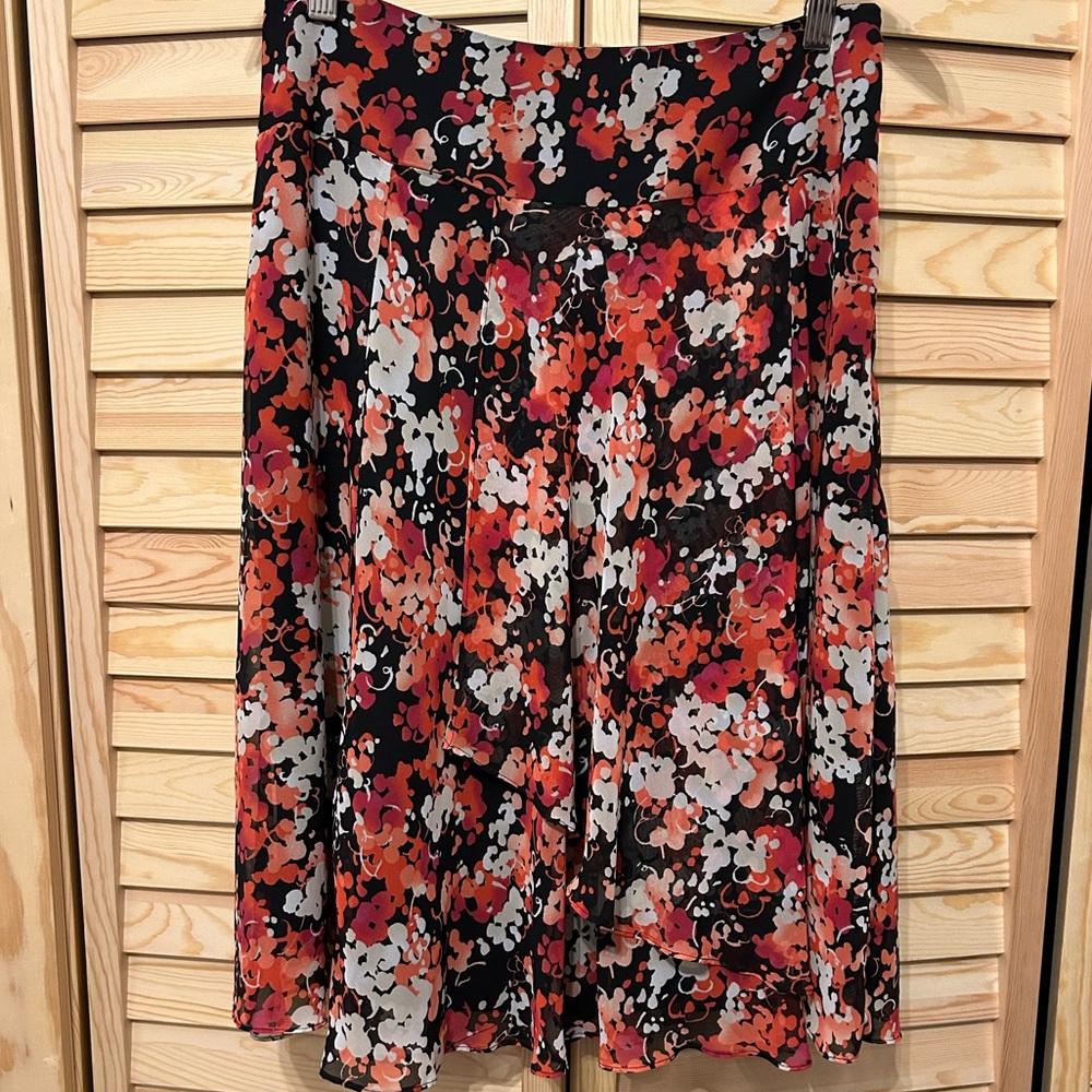 East 5th Floral faux Wrap Skirt